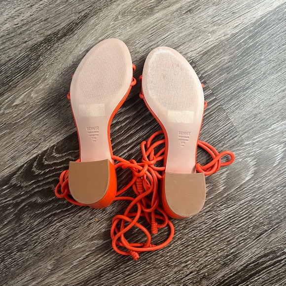 Schutz Binky Mid Heel in Orange - Picture 6 of 6